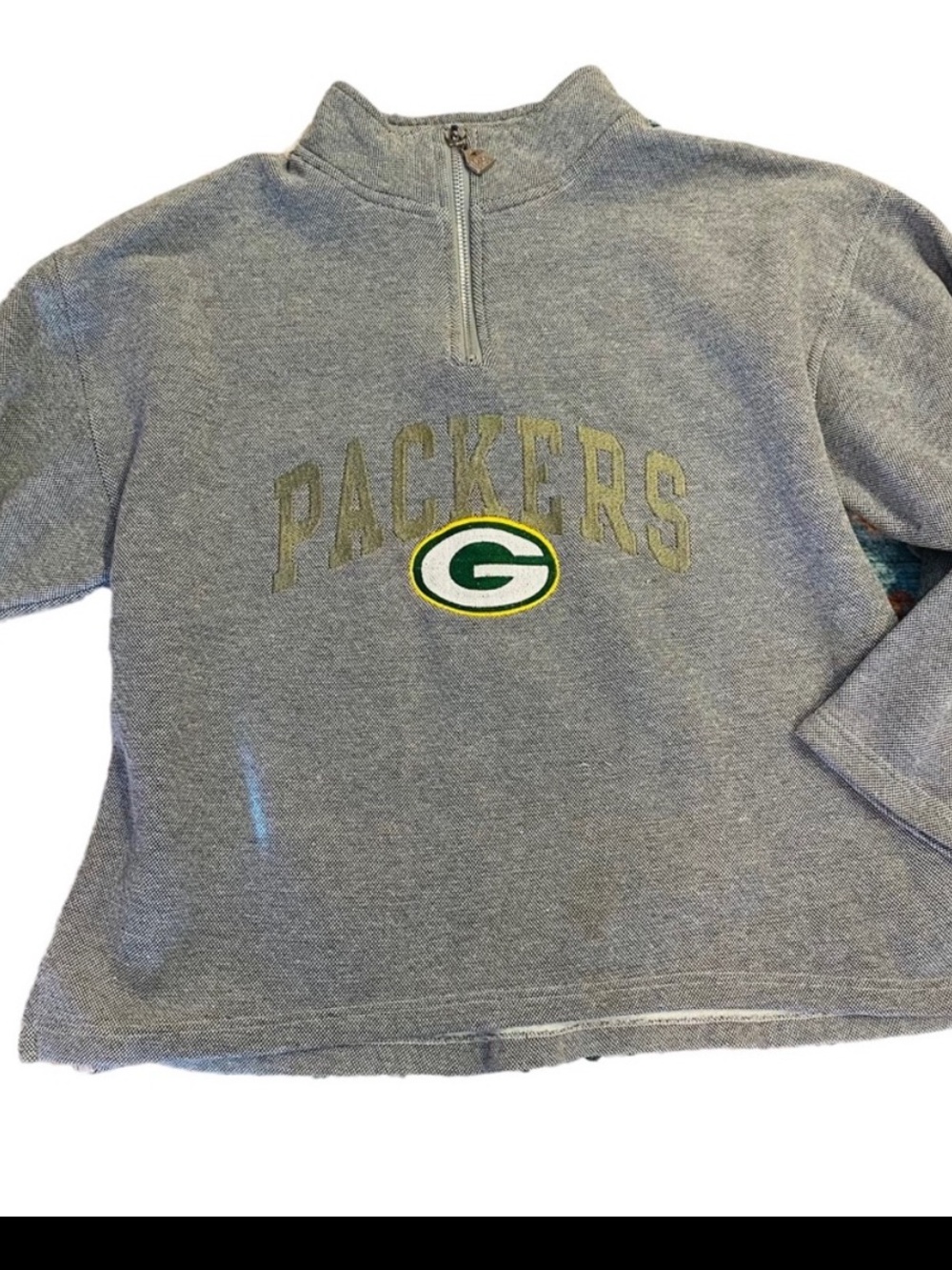 Vintage 90's NFL Green Bay Packers 1/4 Zip Sweatshirt | Pro Player L
